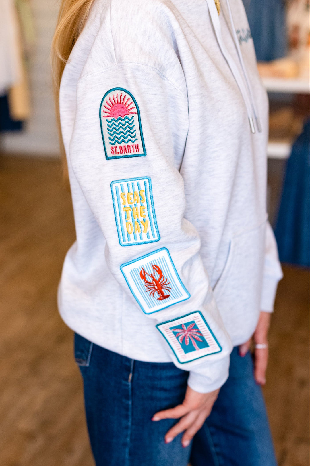 JETSETTER PATCH & EMBROIDERED HOODIE
