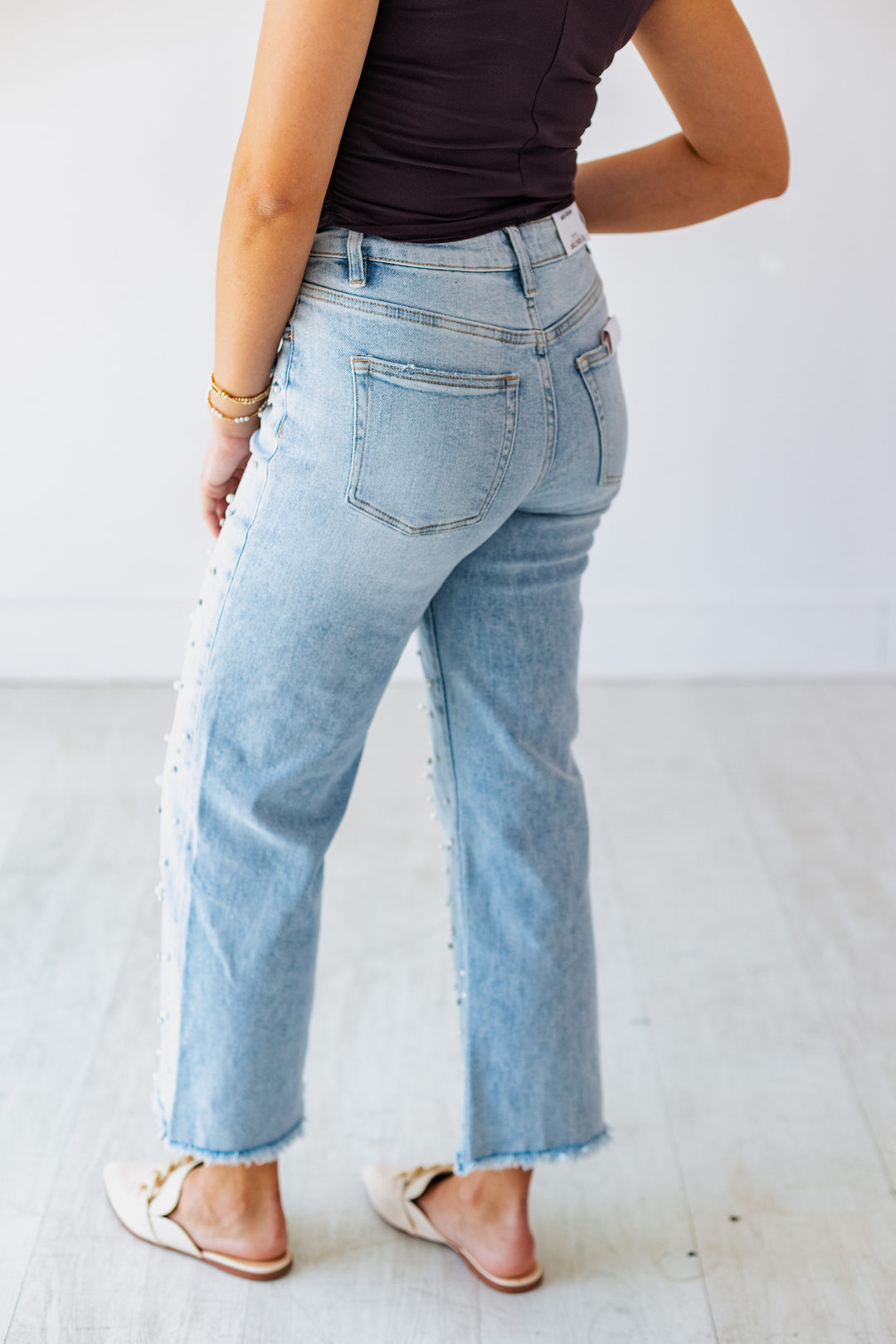 STELLA PEARL EMBELLISHED JEAN