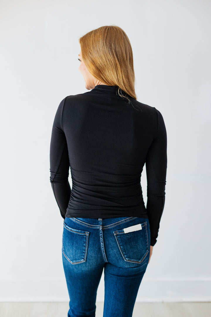 THREAD & SUPPLY: THE ROSE TOP-BLACK