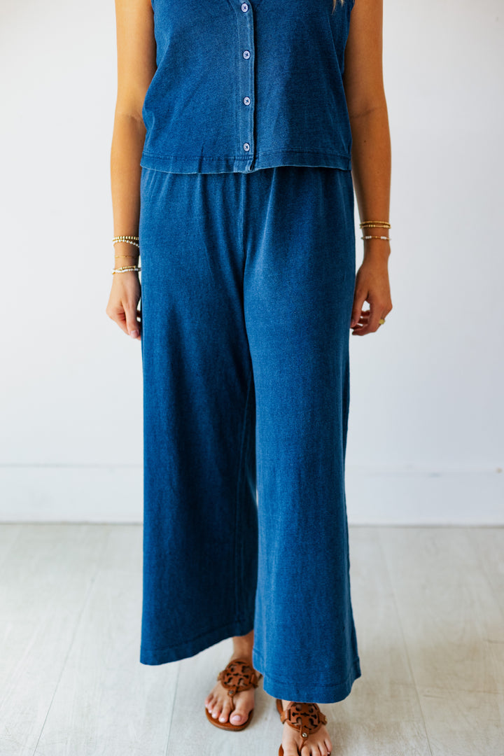 Z SUPPLY: SCOUT JERSEY DENIM PANT- INDIGO