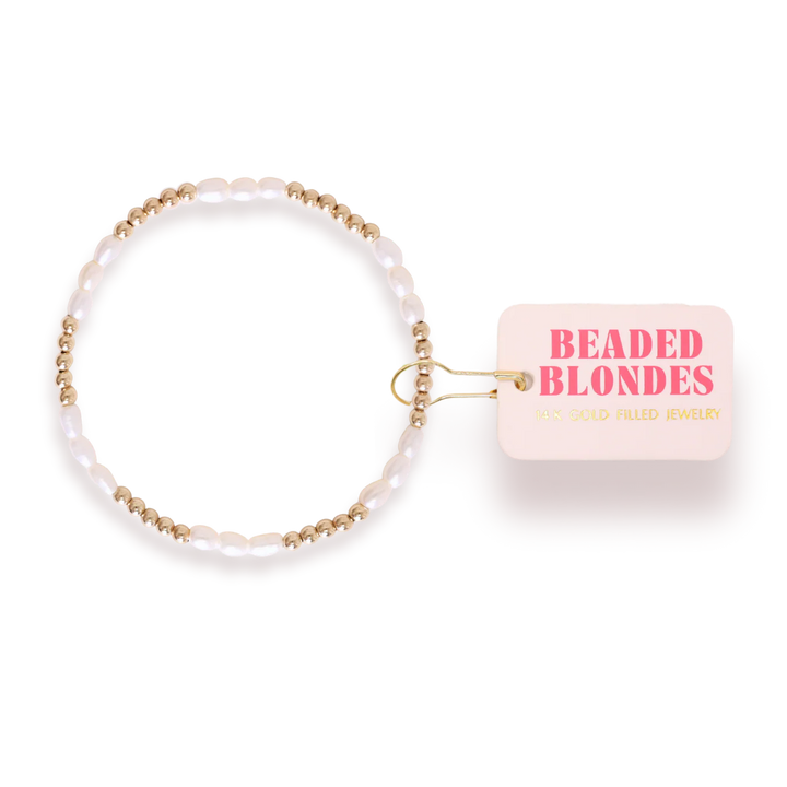 BEADED BLONDES: ALLI PEARL BRACELET