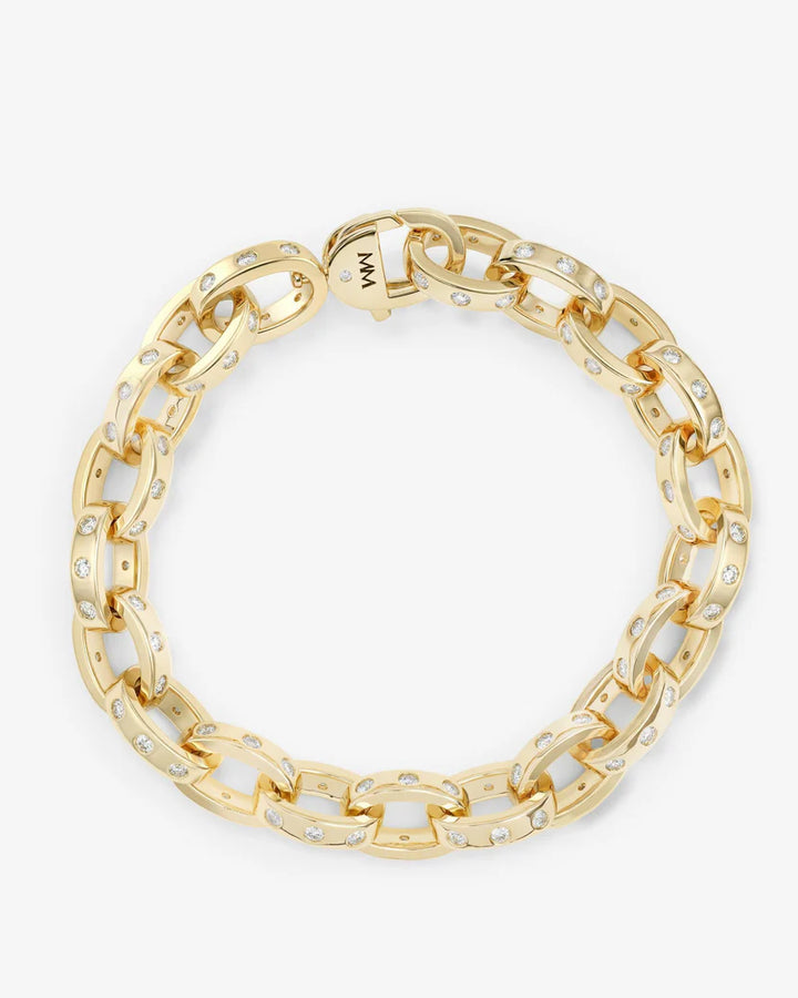 MELINDA MARIA: ASHLEY CHAIN LINK BRACELET- GOLD