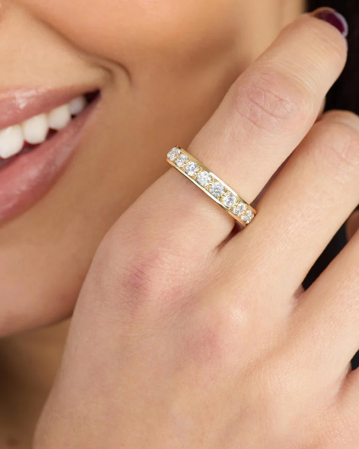 MELINDA MARIA: ASHLEY INFINITY RING- GOLD