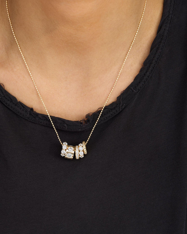 MELINDA MARIA: ASHLEY VENICE NECKLACE- GOLD