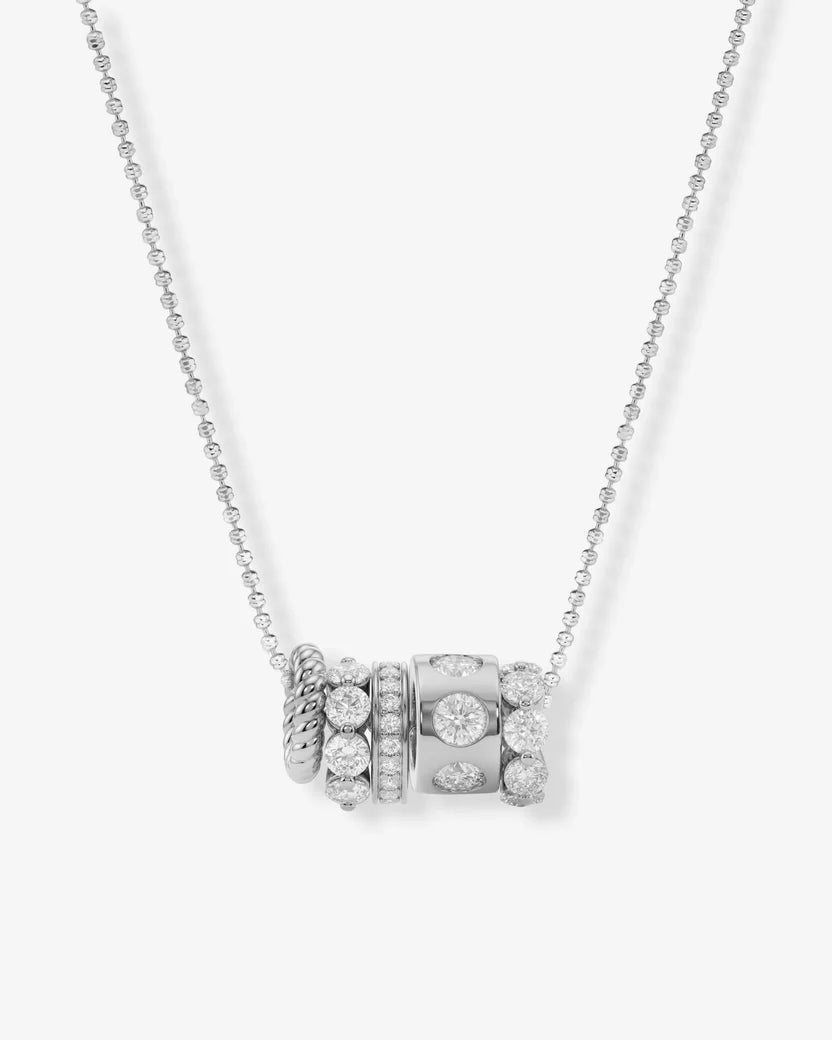 MELINDA MARIA: ASHLEY VENICE NECKLACE- SILVER