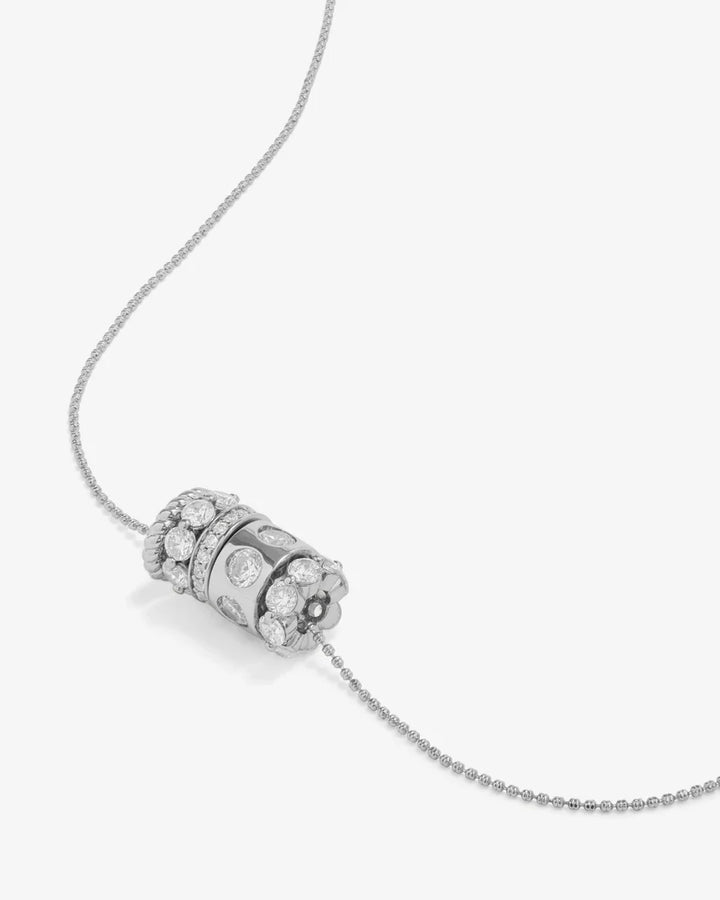 MELINDA MARIA: ASHLEY VENICE NECKLACE- SILVER