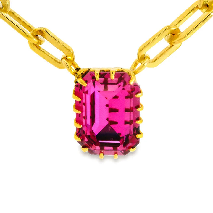 TOVA: DEREKA NECKLACE - DARK ROSE