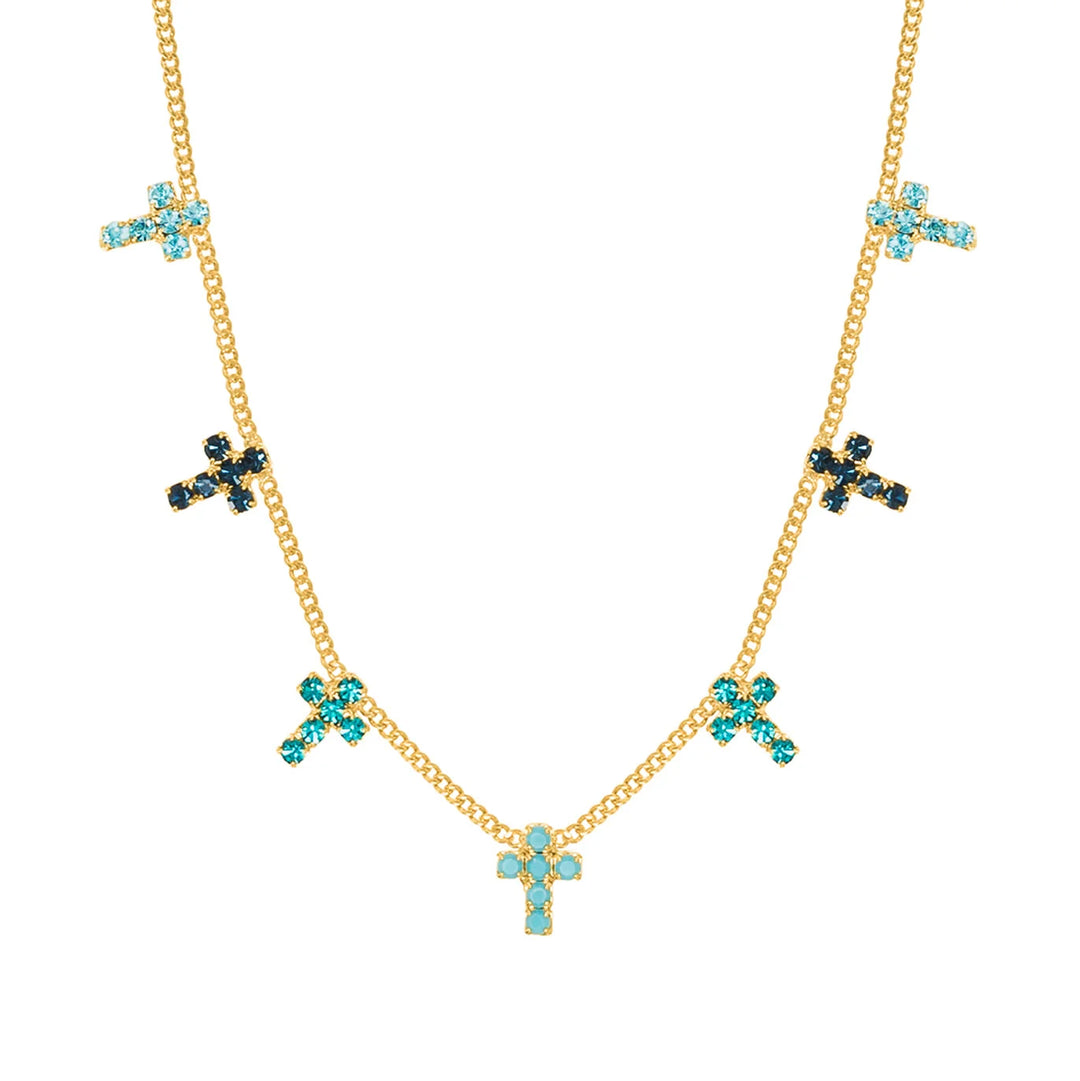 TOVA: MULTI CROSS NECKLACE - MARINA FAIRY