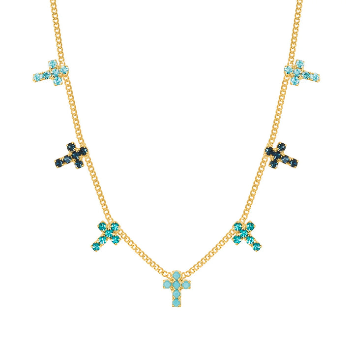 TOVA: MULTI CROSS NECKLACE - MARINA FAIRY