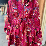 Viva Magenta Print Dress