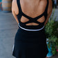 B&W CROSS BACK TOP