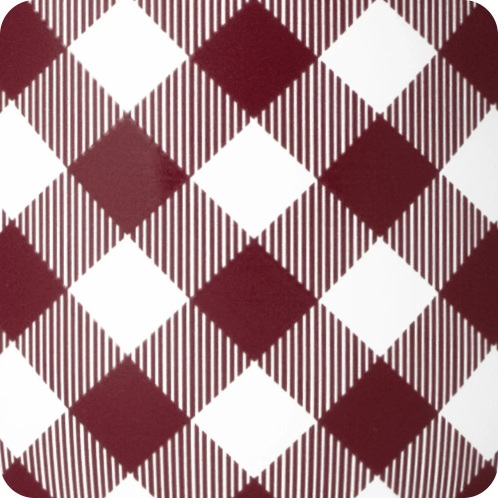GAMEDAY GINGHAM MAROON PARTY CUP
