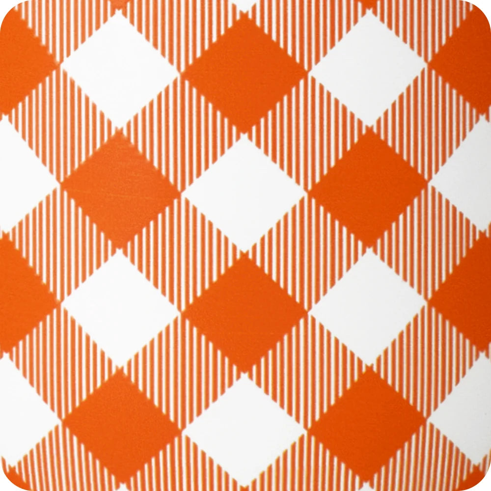 GAMEDAY GINGHAM ORANGE PARTY CUP