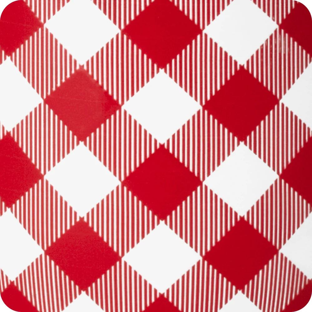 GAMEDAY GINGHAM RED &amp; BLACK PARTY CUP