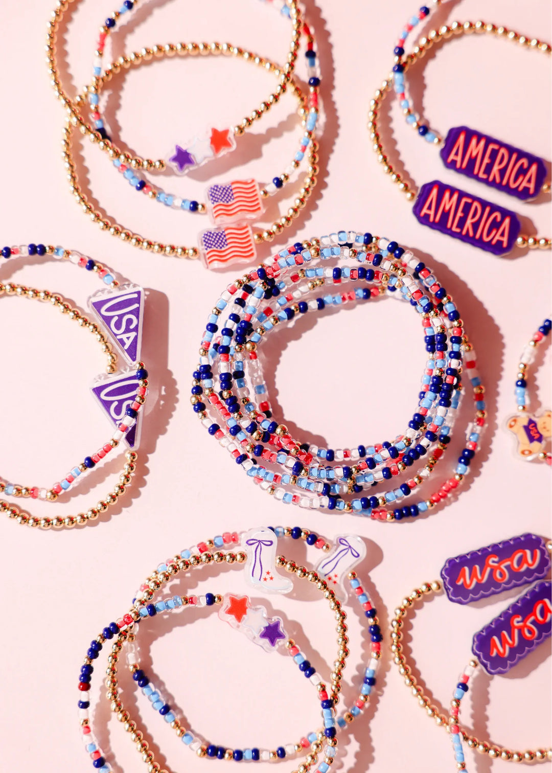 BEADED BLONDES: SPRINKLE BRACELET - BOMB POP