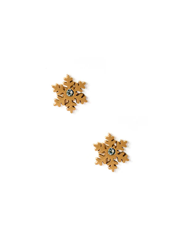 LINNYCO: SCREWBACK STUD EARRING- SNOWFLAKE