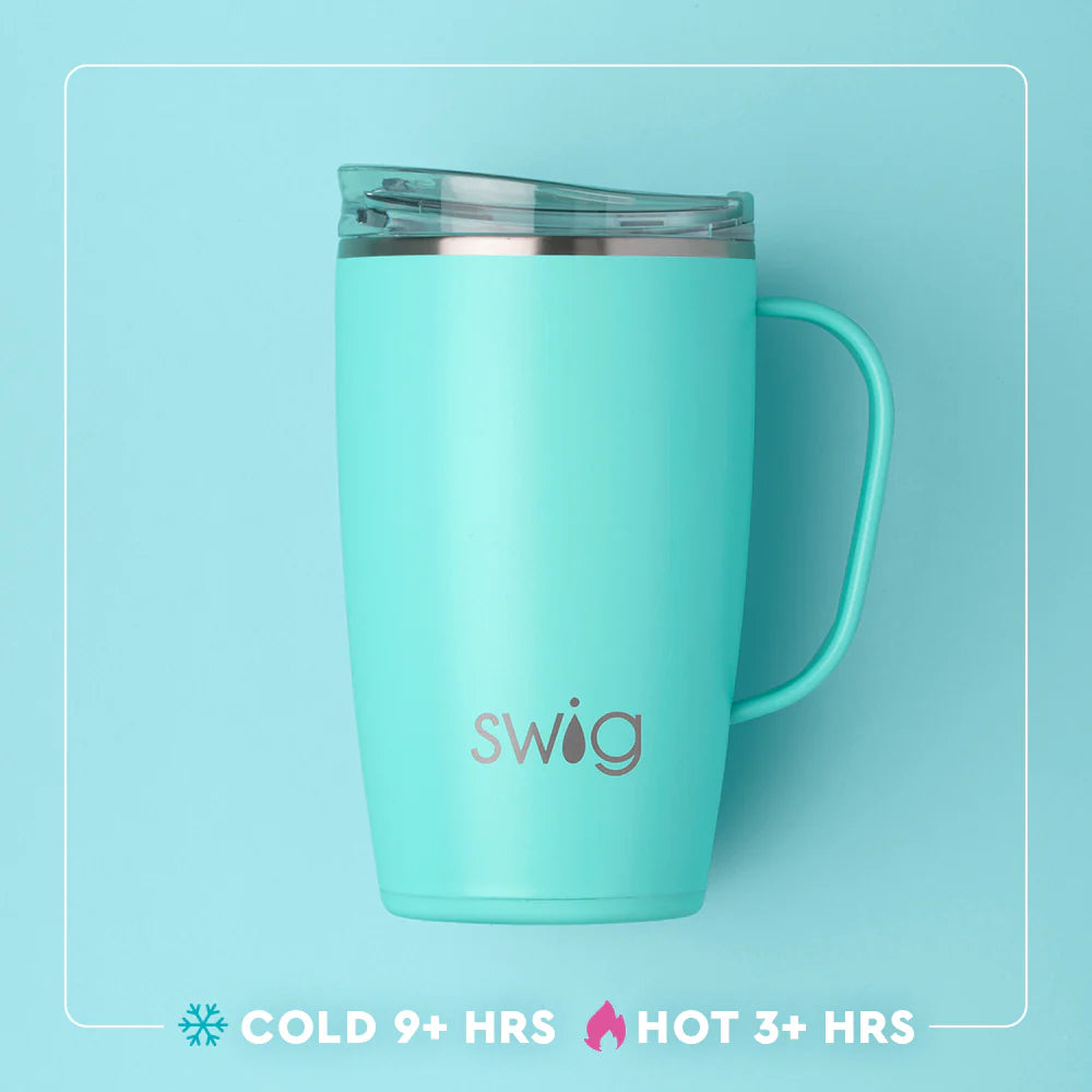 SWIG: CHRISTMAS PLAID TRAVEL MUG- 18 OZ