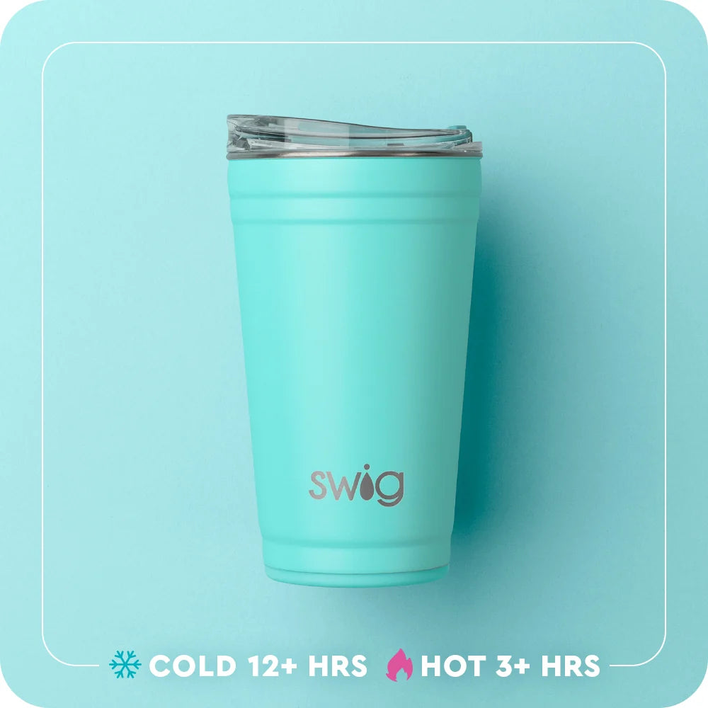 GAMEDAY GINGHAM ORANGE PARTY CUP