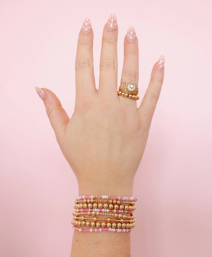 BEADED BLONDES: SPRINKLE BRACELET- BLOSSOM
