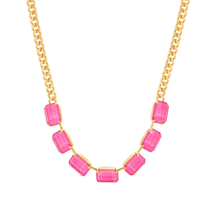 TOVA: MINI JABARI NECKLACE-ULTRA FUCHSIA
