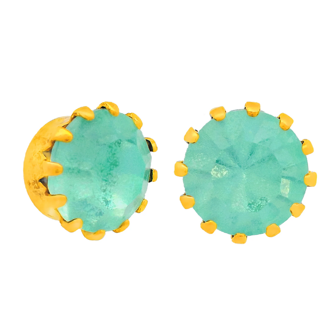 TOVA: CHRISLEY STUD- CHRYSOLITE MATTE