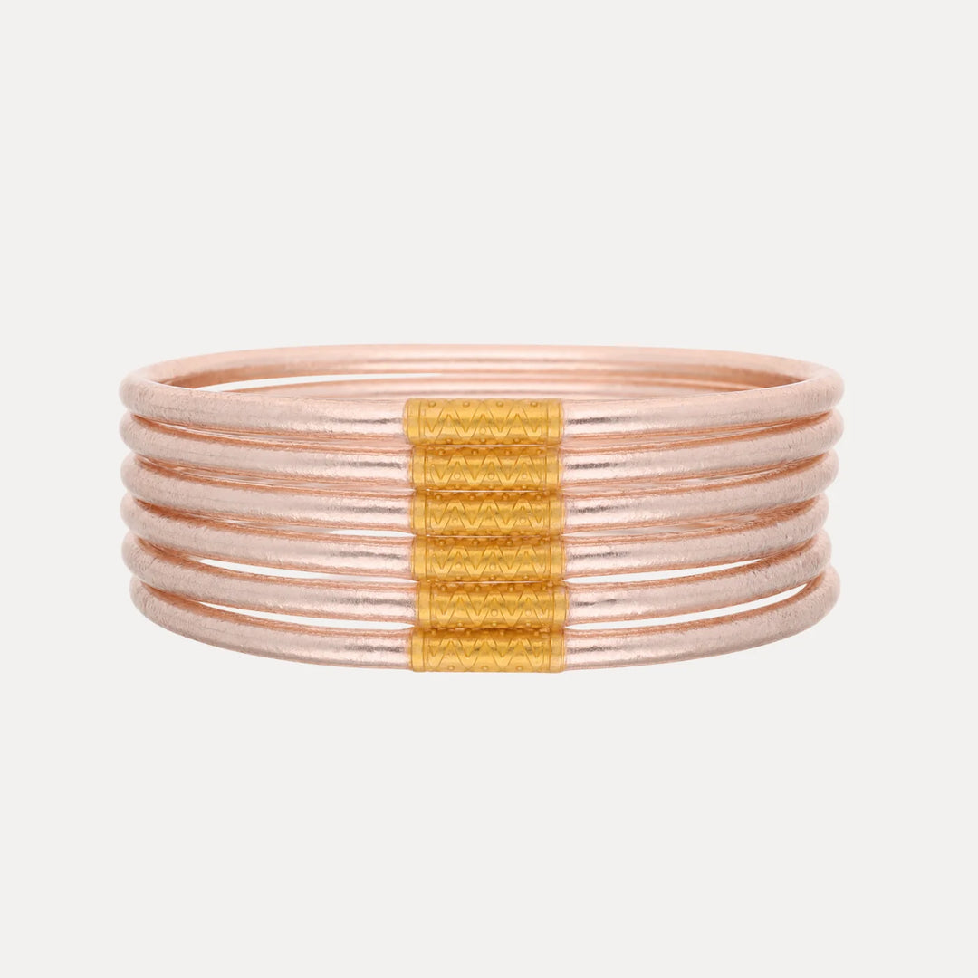 BUDHAGIRL: LUMINE ALL WEATHER BANGLES- CHAMPAGNE