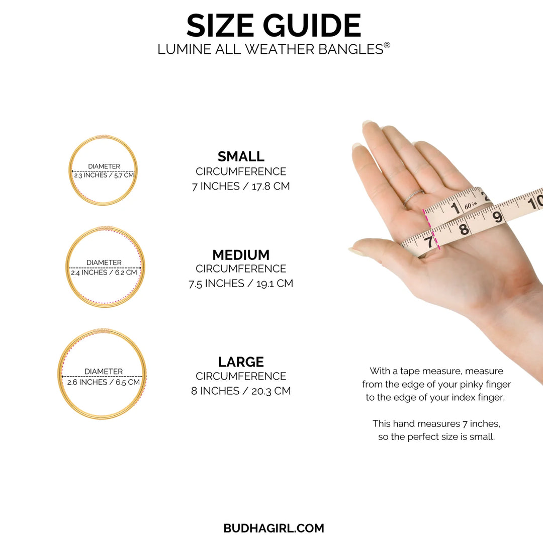 BUDHAGIRL: LUMINE ALL WEATHER BANGLES- ETOILE