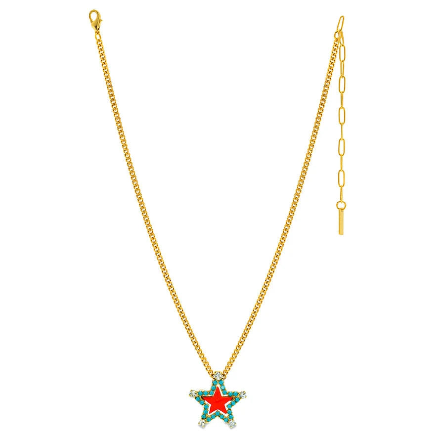 TOVA: SWEET STAR NECKLACE -CORAL