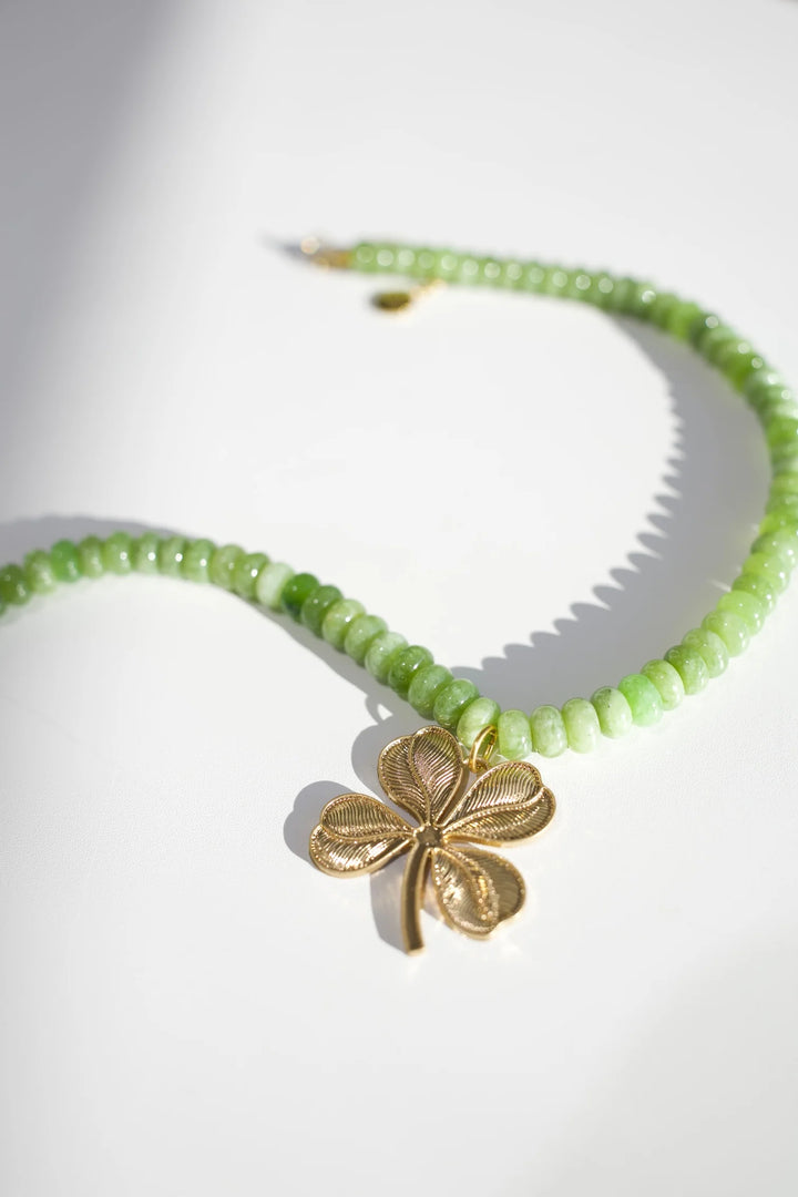 BELJOY: CLOVER STONE NECKLACE