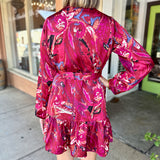 Viva Magenta Print Dress