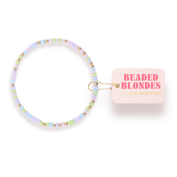 BEADED BLONDES: SPRINKLE BRACELET- MEADOW