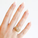 ELLA BEADED BAND RING