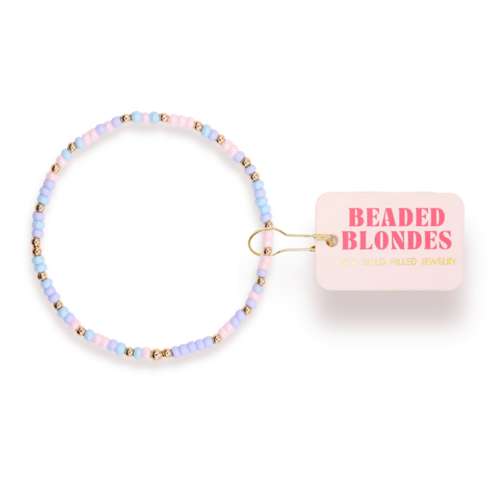 BEADED BLONDES: SPRINKLE BRACELET- WATERFALL