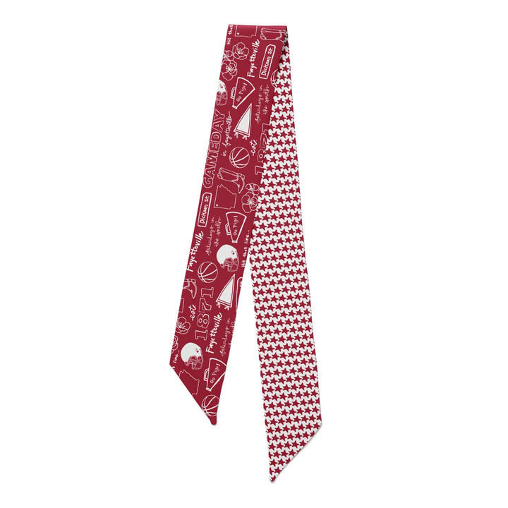 SIDELINE TWILLY SCARF: FAYETTEVILLE