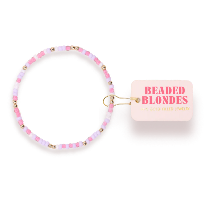 BEADED BLONDES: SPRINKLE BRACELET- BLOSSOM