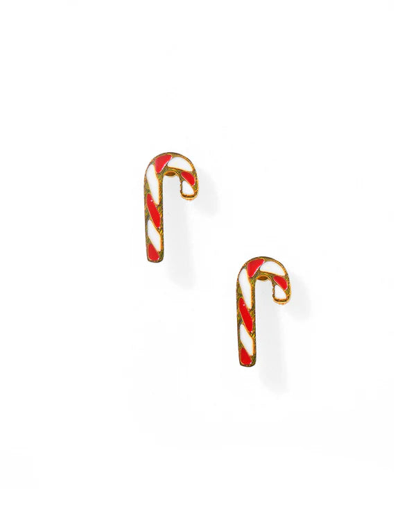 LINNYCO: SCREWBACK STUD EARRING- PEPPERMINT TWIST