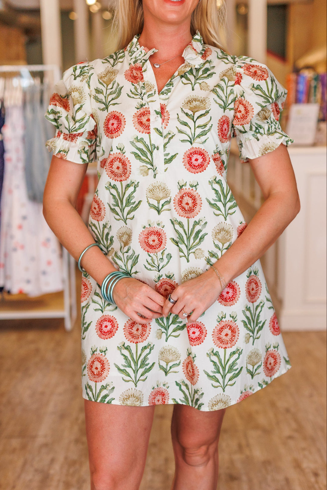 GARDEN PARTY TIE BACK DRESS