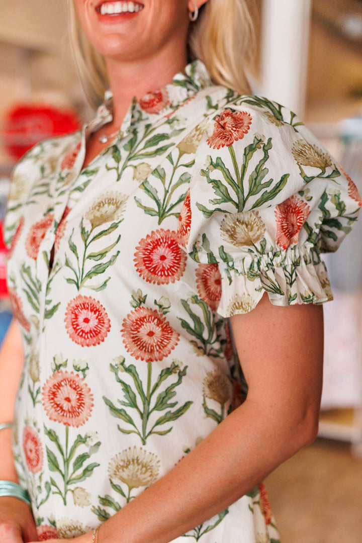 GARDEN PARTY TIE BACK DRESS