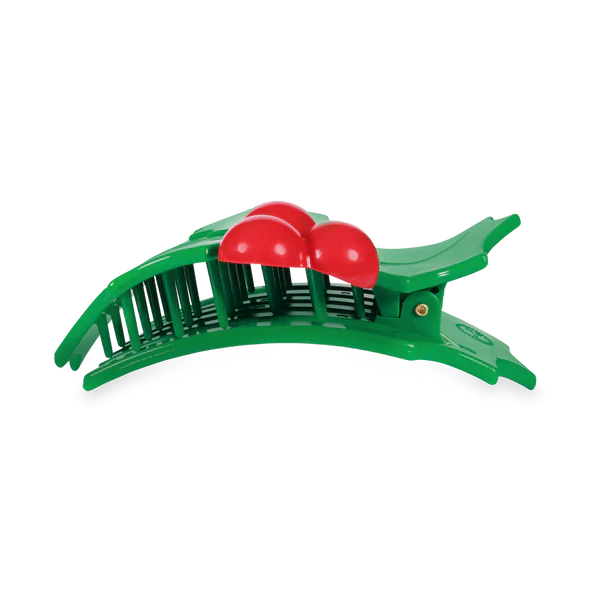 TELETIES: HOLLY LEAVES FLAT HAIR CLIP