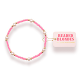 HOT PINK & PEARL BRACELET