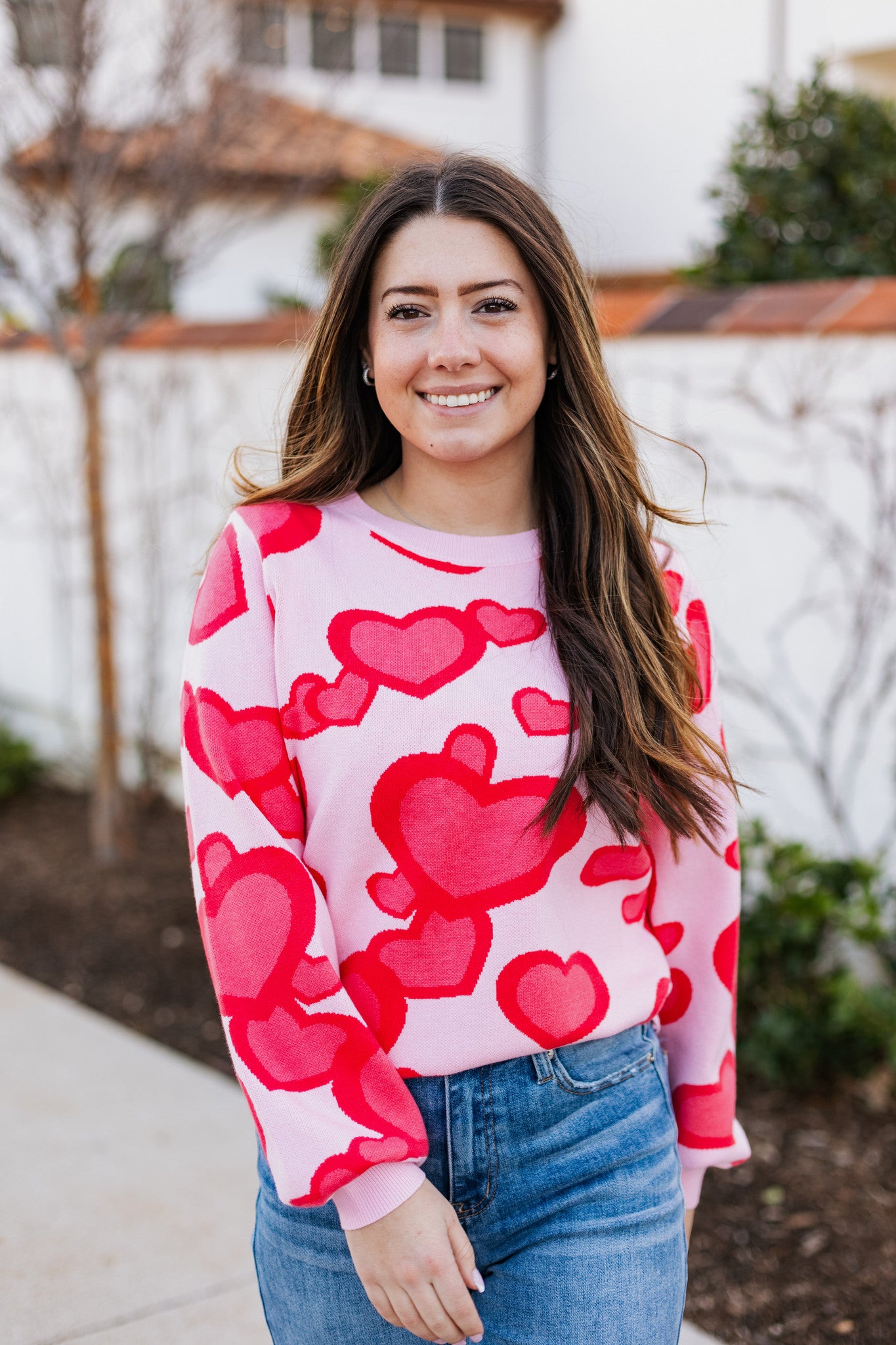 ABSTRACT HEART SWEATER