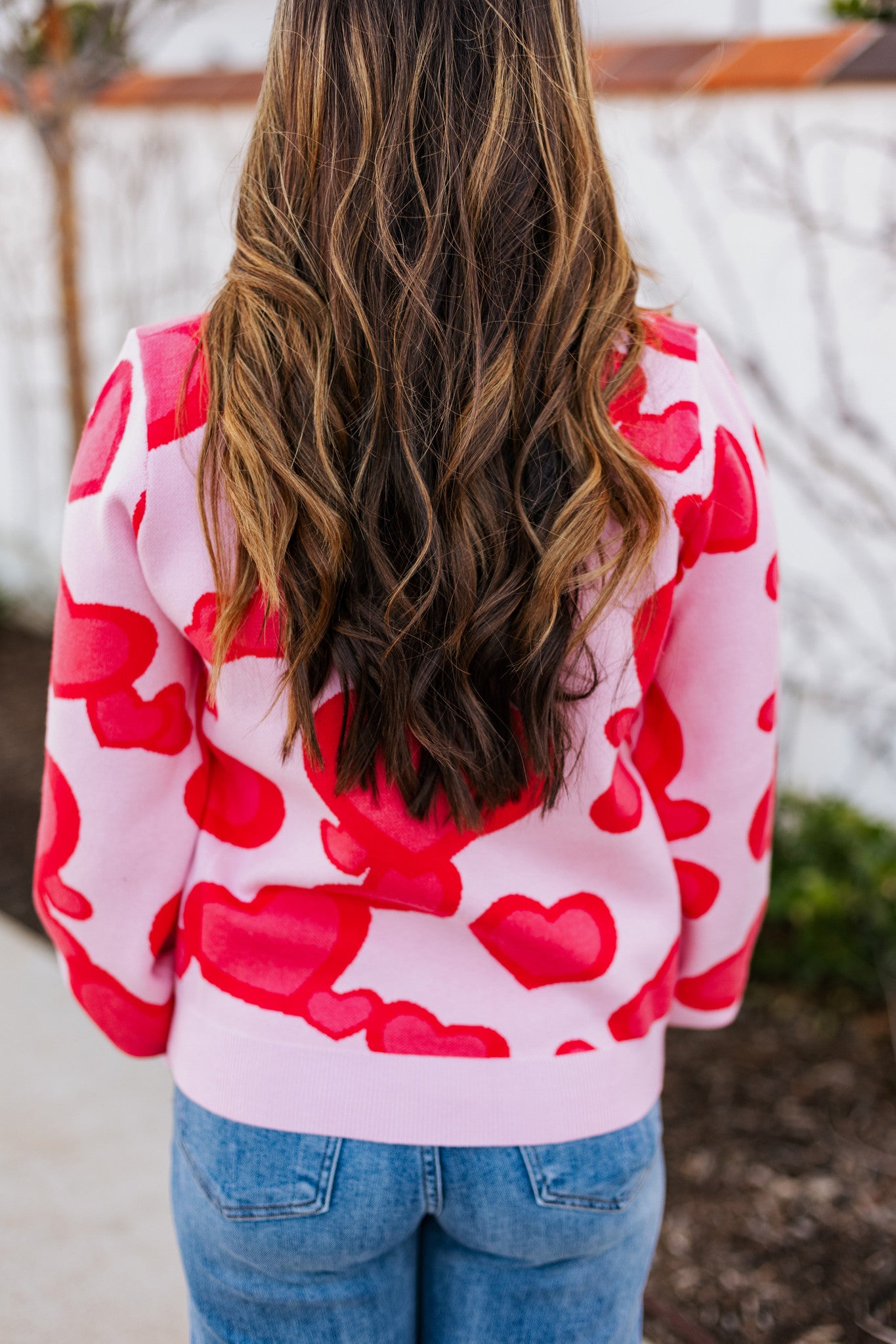 ABSTRACT HEART SWEATER