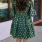 OLIVE PAISLEY MINI DRESS