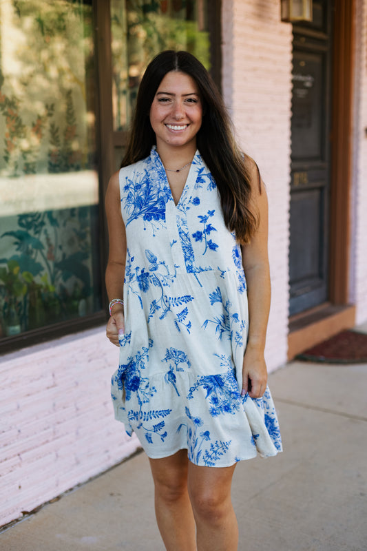 AZALEA LINEN DRESS