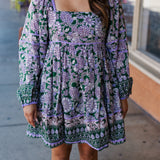 CACEE PRINT DRESS