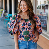 SUZIE PRINT TOP