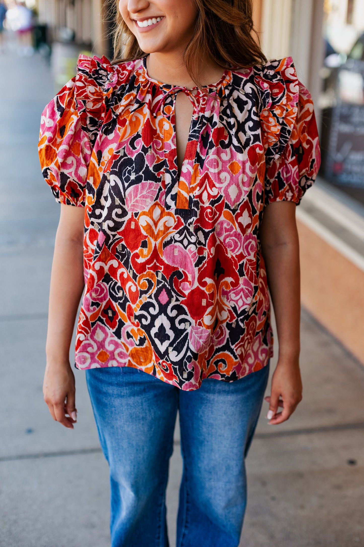 ADILENE PRINT TOP