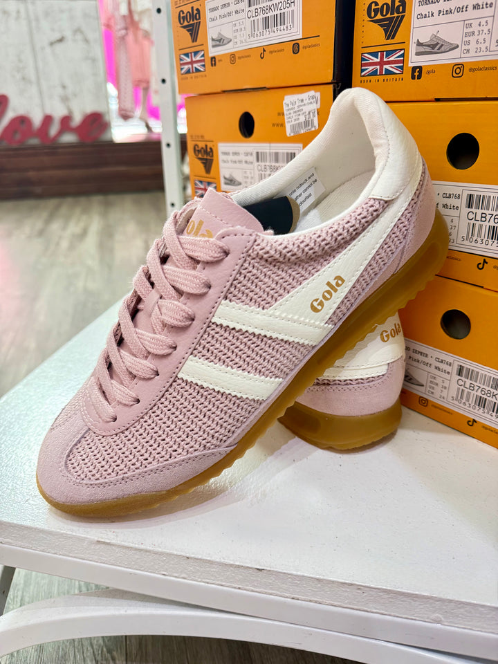 GOLA CLASSICS TORNADO ZEPHYR SNEAKER- CHALK PINK/OFF WHITE