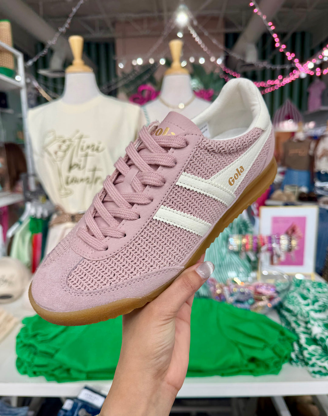 GOLA CLASSICS TORNADO ZEPHYR SNEAKER- CHALK PINK/OFF WHITE