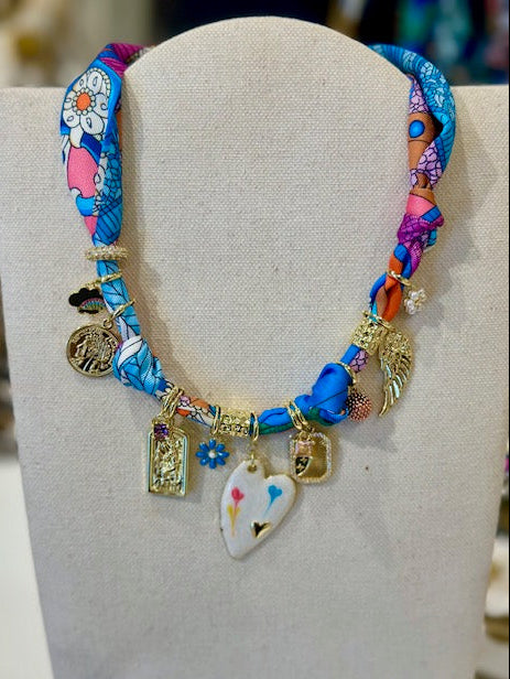 FABY SCARF CHARM NECKLACE